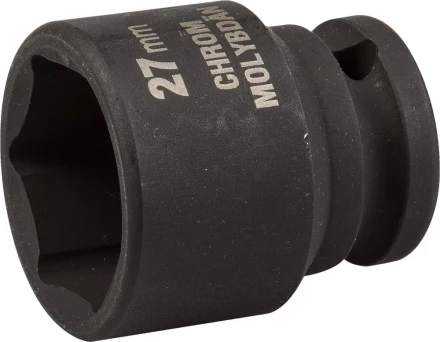 Торцовая головка KRAFTOOL &quot;INDUSTRIE QUALITAT&quot; ударная (1/2&quot;), FLANK, Cr-Mo, фосфатированная, 27 мм 27940-27_z01 купить в Перми