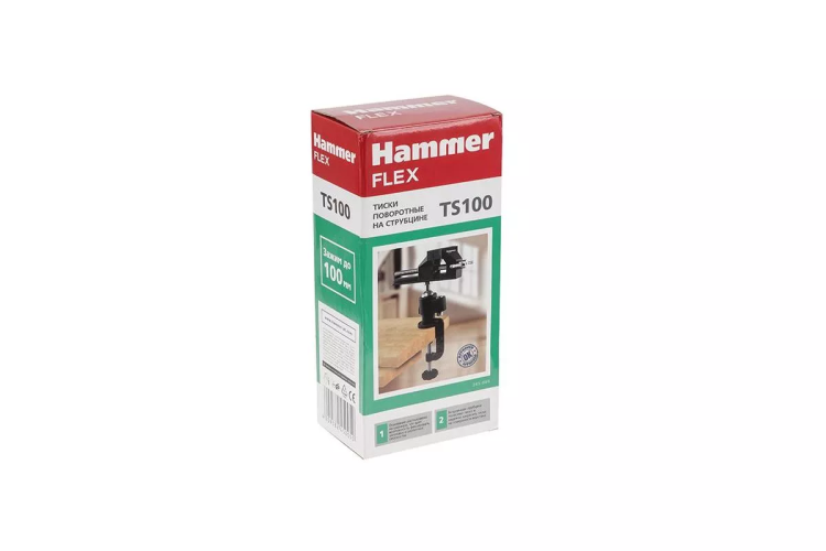 Тиски поворотные HAMMER TS100, шарнирные купить в Перми