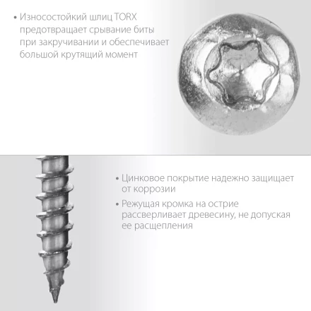 ЗУБР СПК, 60 х 5 мм, TX20, цинк, 140 шт, саморез для перфорированного крепежа, Профессионал (30061-50-60) купить в Перми