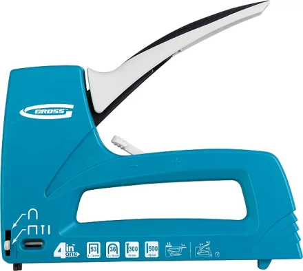 Степлер мебельный универс. (Universell 4) пласт 4-функц тип скобы 53 36 300 500 8-14мм GROSS 41005 купить в Перми
