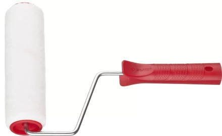 Валик ЗУБР &quot;МАСТЕР&quot; &quot;ВЕЛЮР-АКВА&quot;, полиэстер, для водорастворимых акриловых лаков, ворс 4мм, ручка 6мм, d=40/180мм 03537-18 купить в Перми