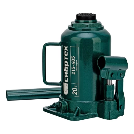 Домкрат гидравлический бутылочный Сибртех 50809, 20 т, 215-405 мм купить в Перми