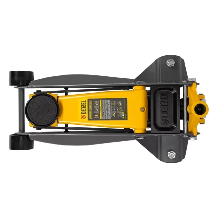 Домкрат гидравлический подкатной Denzel 51260, 3 т, 125-470 мм, быстрый подъем, проф. купить в Перми