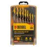 Набор сверл по металлу Denzel 723008, 1-10 мм, Р6М5К8-TiN, Golden Tip, 19 шт купить в Перми