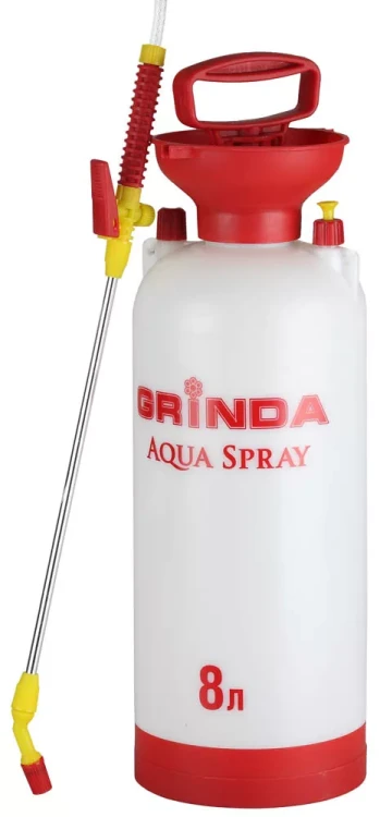 Опрыскиватель садовый GRINDA "Aqua Spray", широкая горловина, устойчивое дно, алюминиевый удлинитель, 8л 8-425117_z01 купить в Перми