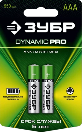 Аккумуляторы DYNAMIC PRO никель-металлгидридные (NiMH) ААА 950мА/ч серия Без серии купить в Перми