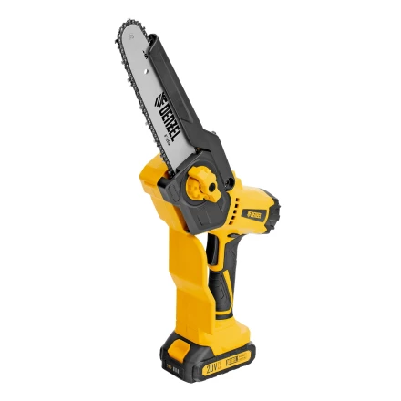 Цепная мини-пила аккумуляторная бесщет., СCS-200BL, шина 200 мм, Li-Ion, 20 В, // Denzel 58653 купить в Перми