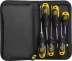 Набор JCB: Отвертки, хромомолибденовая сталь S2, двухкомпонентные рукоятки, магнитный наконечник, 7 предм, чехол JSD019 купить в Перми