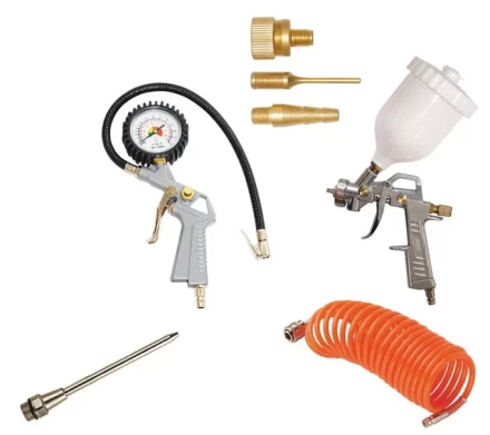 Компрессор безмасляный поршневой прямой привод Fubag  Expert Set OL195/24+5 предметов  купить в Перми