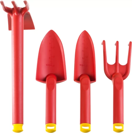 Набор GRINDA: Совок посадочный широкий, совок посадочный узкий, рыхлитель, мотыга-рыхлитель с нейлоновым корпусом, 4 предмета 421360-H4 купить в Перми