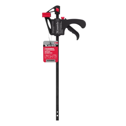 Струбцина универсальная, быстрозажимная, F-образная Matrix, 300 х 415 х 45 мм, пластиковый корпус, 20573 купить в Перми