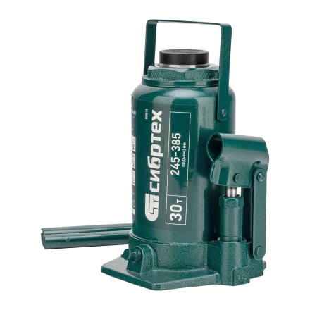 Домкрат гидравлический бутылочный Сибртех 50810, 30 т, 245-385 мм купить в Перми