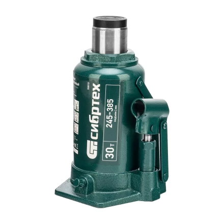 Домкрат гидравлический бутылочный Сибртех 50810, 30 т, 245-385 мм купить в Перми