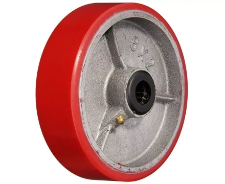 Колесо большегрузное P 54 125 мм полиуретановое на ось (F) 1027157 купить в Перми