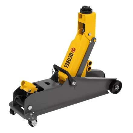 Домкрат гидравлический подкатной с фиксатором Denzel 51261, 3 т, 190-532 мм, SUV купить в Перми