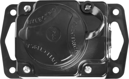 Колодка СИБИН для удлинителя, 1 гнездо, заземление, защитные крышки, IP44, макс мощность 3500Вт 55114-1 купить в Перми