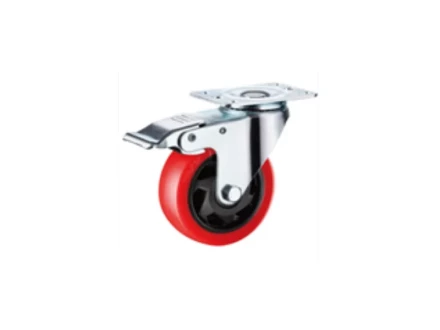 Колесо поворотное усиленное полиуретан SCBM 93 75 мм с тормозом 1027248 купить в Перми