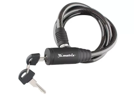 Замок тросовый универсальный 8х1200 мм MATRIX 91816 купить в Перми