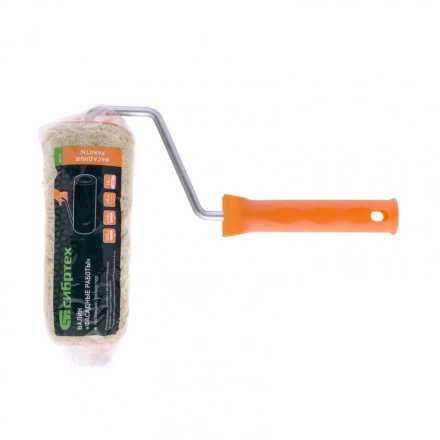 Валик &quot;Фасадные работы&quot; 180 мм ворс 18мм D 48 мм D ручки 8 мм полиакрил полиэстер Сибртех 80174 купить в Перми