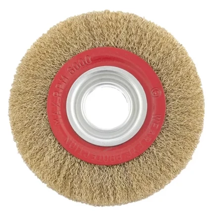 Щетка для точила 175 мм посадка 32 мм плоская латунированная витая проволока MTX 74661 купить в Перми