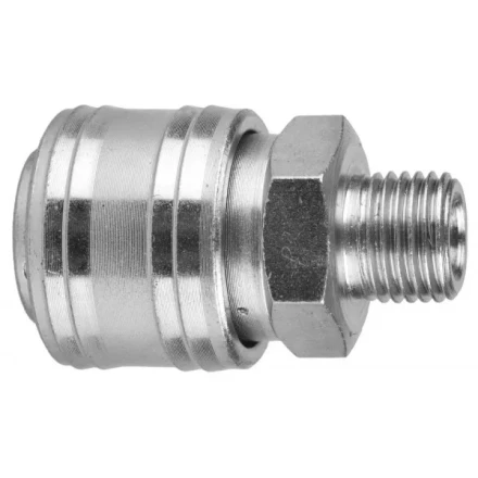 Переходник KRAFTOOL &quot;EXPERT QUALITAT&quot; для пневмоинструмента, резьба 1/4&quot; &quot;папа&quot; - быстросъемное соединение &quot;мама&quot; 6594 купить в Перми