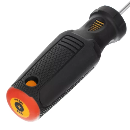 Отвертка PH0х100 мм, CrV, трехкомпонентная рукоятка Denzel 12172 купить в Перми