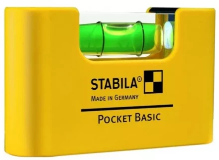 Уровень тип  Pocket Basic  70x20x40мм 1 горизонтальный уровень точность ±1мм/м   STABILA купить в Перми