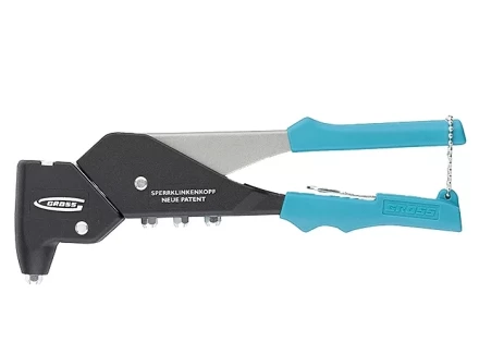 Заклёпочник литой усиленный поворотный 0-360* заклёпки 2,4-4,8мм GROSS 40405 купить в Перми