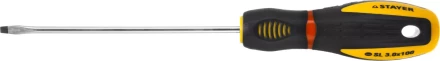 Отвертка STAYER &quot;PROFI&quot; &quot;PROTech&quot;, двухкомп рукоятка, намагниченная, Cr-Mo, SL3,0x100мм 25131-03-10_z02 купить в Перми