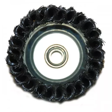 Щетка для УШМ М14/100 мм чашечная сталь витая Энкор 51547 купить в Перми