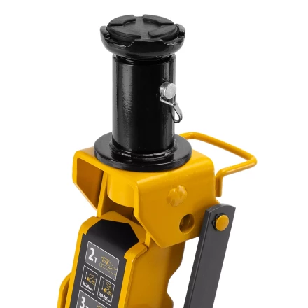 Домкрат гидравлический подкатной Denzel 51270, 2/3 т, 98-770 мм, быстрый подъем, низ. подхват, проф, SUV купить в Перми