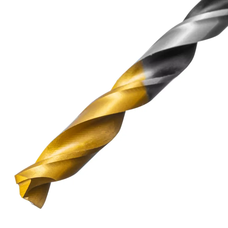 Сверло спиральное по металлу 6 x 93мм, Р6М5, Golden Tip, многогранная заточка Denzel 718278 купить в Перми