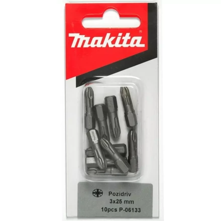 Биты Makita PZ3 25мм 10шт (P-06133) купить в Перми