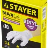Перчатки STAYER "MASTER" виниловые экстратонкие, M, 10шт 11208-M купить в Перми