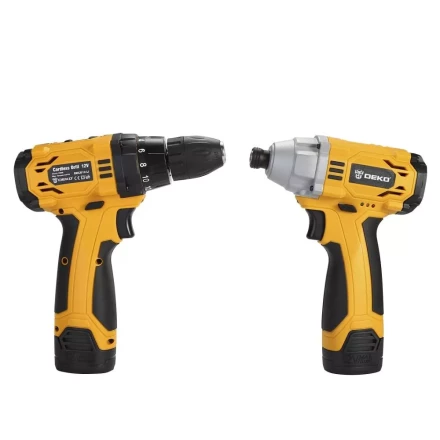 Набор аккумуляторного инструмента DEKO Гайковерт DKIS12 + Дрель DKCD12, 063-4107 купить в Перми