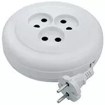 Удлинитель бытовой без заземления 3м 3 розетки 6A серия УХ6 DENZEL 95926 купить в Перми