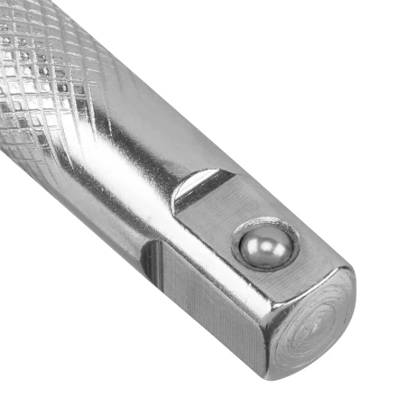 Вороток Г-образный, 375*100 мм, квадрат 1/2&quot;, CrV, матовый хром Denzel 14067 купить в Перми