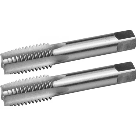 Комплект метчиков ЗУБР &quot;МАСТЕР&quot; ручных для нарезания метрической резьбы, М18 x 2,0, 2шт 4-28006-18-2.0-H2 купить в Перми