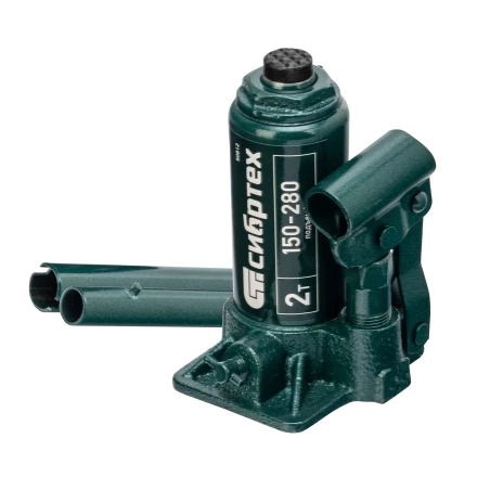 Домкрат гидравлический бутылочный Сибртех 50812, 2 т, 150-280 мм, в пласт. кейсе купить в Перми