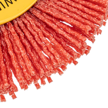 Щетка для УШМ, 100 мм, плоская, нейлоновая щетина, посадка 22,2 мм Denzel 74437 купить в Перми