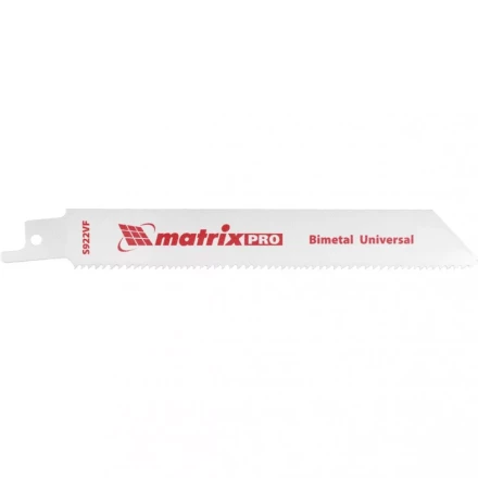 Полотна универсальные для сабельной пилы S922VF  125/1,8-2,5мм Bimetal 2 штуки PRO Matrix 782001 купить в Перми
