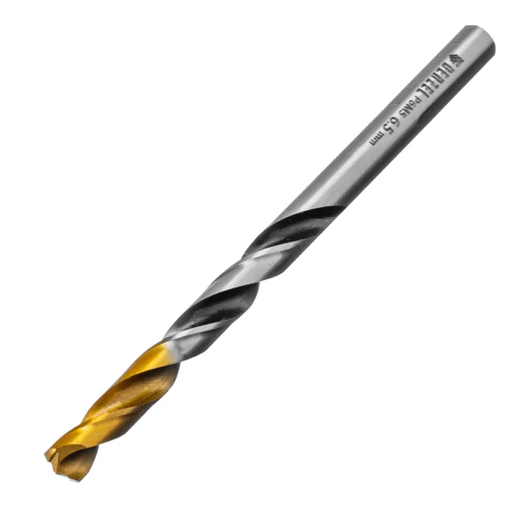 Сверло спиральное по металлу Denzel 6,5 x 93мм, Р6М5, Golden Tip, многогранная заточка, 718279 купить в Перми