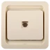 Розетка СВЕТОЗАР &quot;ГАММА&quot; телефонная одинарная, цвет бежевый SV-54117-B купить в Перми