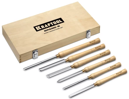 Набор профессиональных токарных резцов по дереву KRAFTOOL 18368 купить в Перми