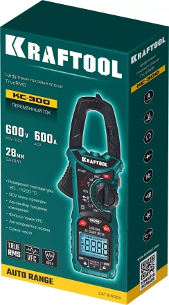 Токовые клещи цифровые  KC-300 59832 купить в Перми