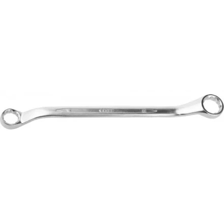 Ключ ЗУБР &quot;ПРОФИ&quot; гаечный накидной изогнутый, Cr-V сталь, хромированный, 19х22мм 27132-19-22 купить в Перми