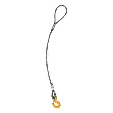 Строп канатный одноветвевой 1СК 3 т L=1.5 м с кч din 3.0 т канат din опрессовка купить в Перми