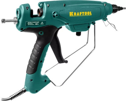 Пистолет клеевой (термоклеящий) &quot;PRO&quot;, KRAFTOOL 06843-300-12, электр, двухкомп корпус, регулятор темп, выход клея 1,5 кг/час, d=12мм, 300Вт 06843-300-12 купить в Перми
